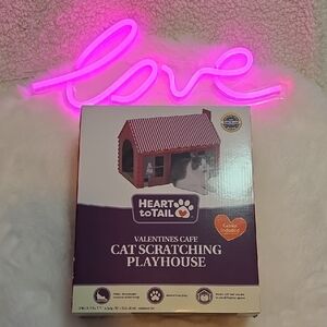 Valentine's Day Cafe Cat Scratching Playhouse Catnip Cat House Bakery Cake 💝 💕